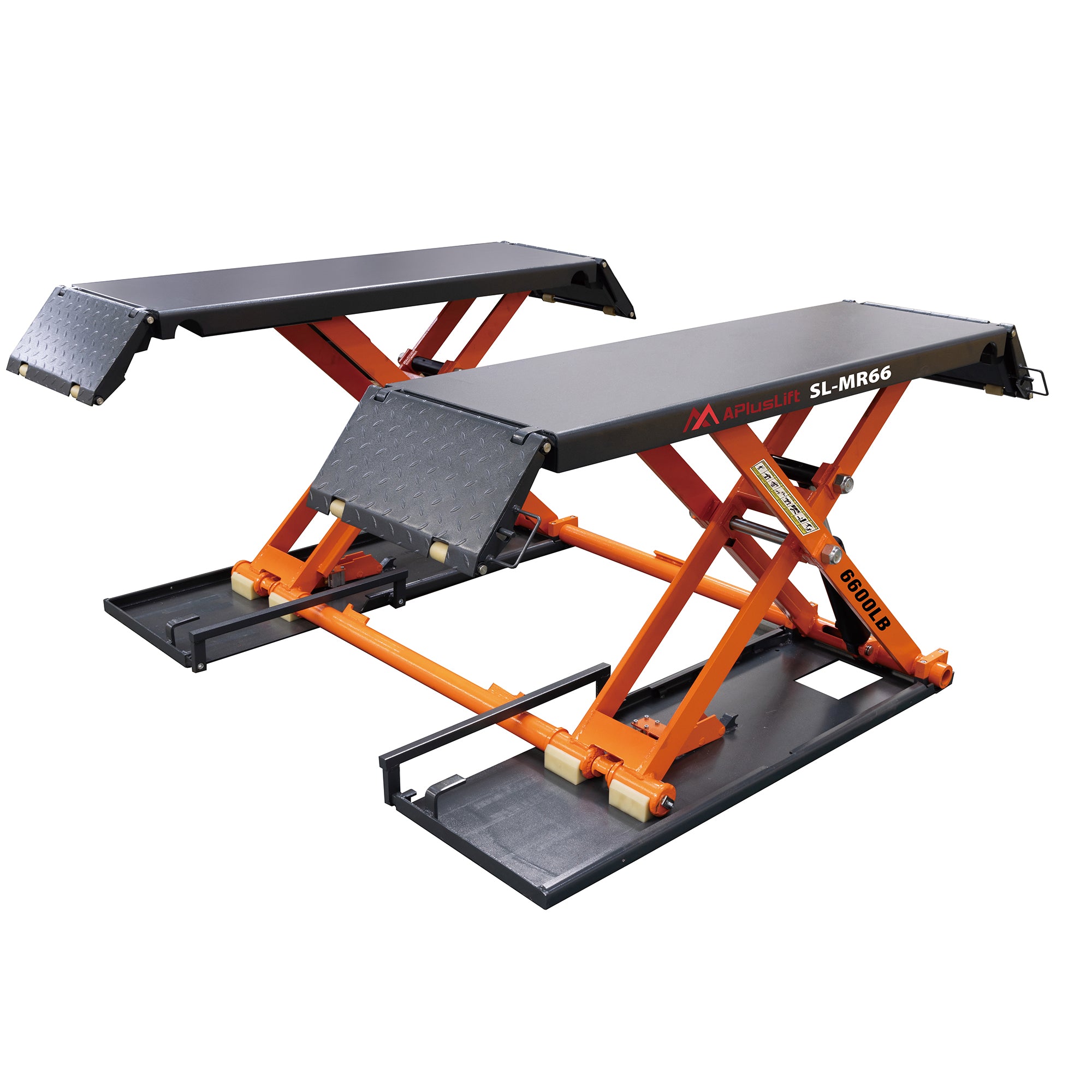 APlusLift 6,600LB Mid-Rise Scissor Lift with Electric