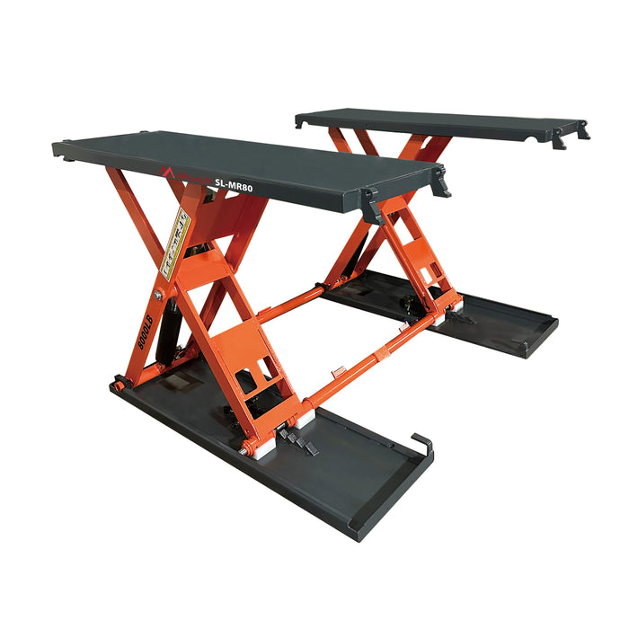 APlusLift 8,000LB Mid-Rise Scissor Lift with Electrical Release - SL-MR80