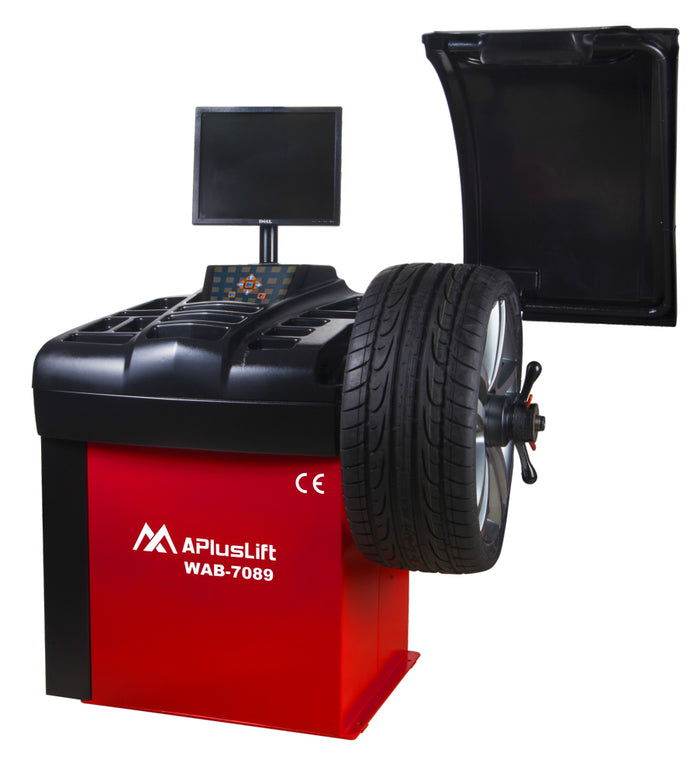 [Pre-Order] APlusLift WAB-7089 LCD Display Automatic Sonar Measurement Wheel Balancer Tire Balancer Machine for Rim with Wheel Hood Protector