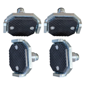 APlusLift 2" (50mm) and 1 3/8" (35mm) Diameter U-Shape Saddle Adapters Frame Cradle Adjustable Pads - 4 Pieces