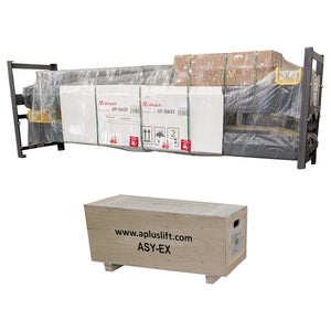 APlusLift 10,000LB 2-Post Overhead Symmetrical and Truly Asymmetrical Single Release Car Lift with 3 Year Warranty - HW-10ASY