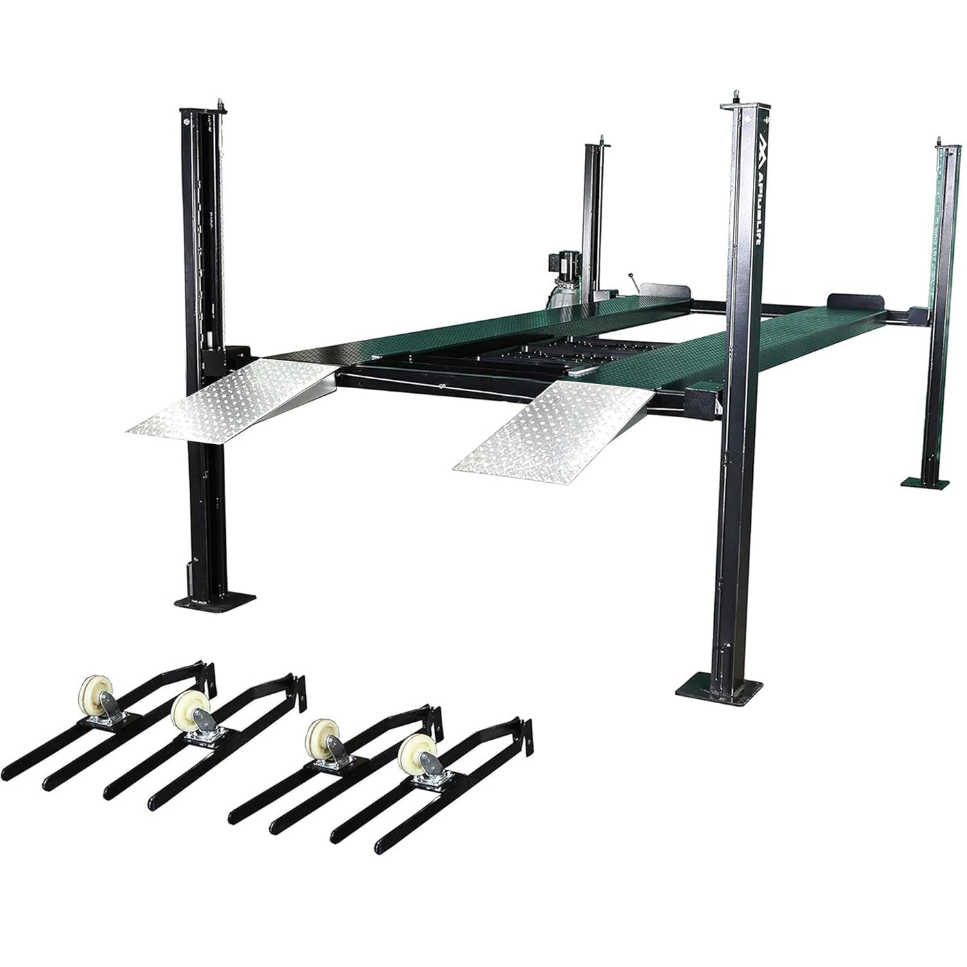APlusLift 8000LB 4-Post Portable Parking Storage Service Car Lift