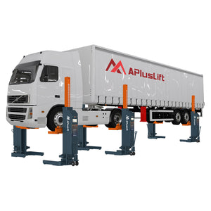 APlusLift Falcon MCL-180 Mobile Columns Lifting Truck loading Six columns