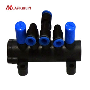 APlusLift Tire Changer Parts T-union 5-way valve