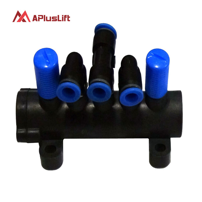 APlusLift T-Union 5-Way Valve for Tire Changer