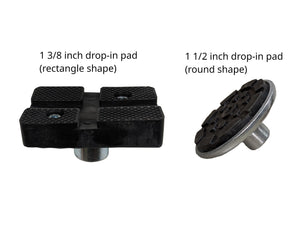 APlusLift 1 3/8", 1 1/2", and 2" Diameter Adjustable Screw Pads- 4 Pieces
