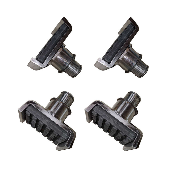 APlusLift 2" (50mm) and 1 3/8" (35mm) Diameter U-Shape Saddle Adapters Frame Cradle Adjustable Pads - 4 Pieces