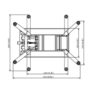 APlusLift 6,600LB Portable Mid-Rise Scissor Lift - HW-SL6600X