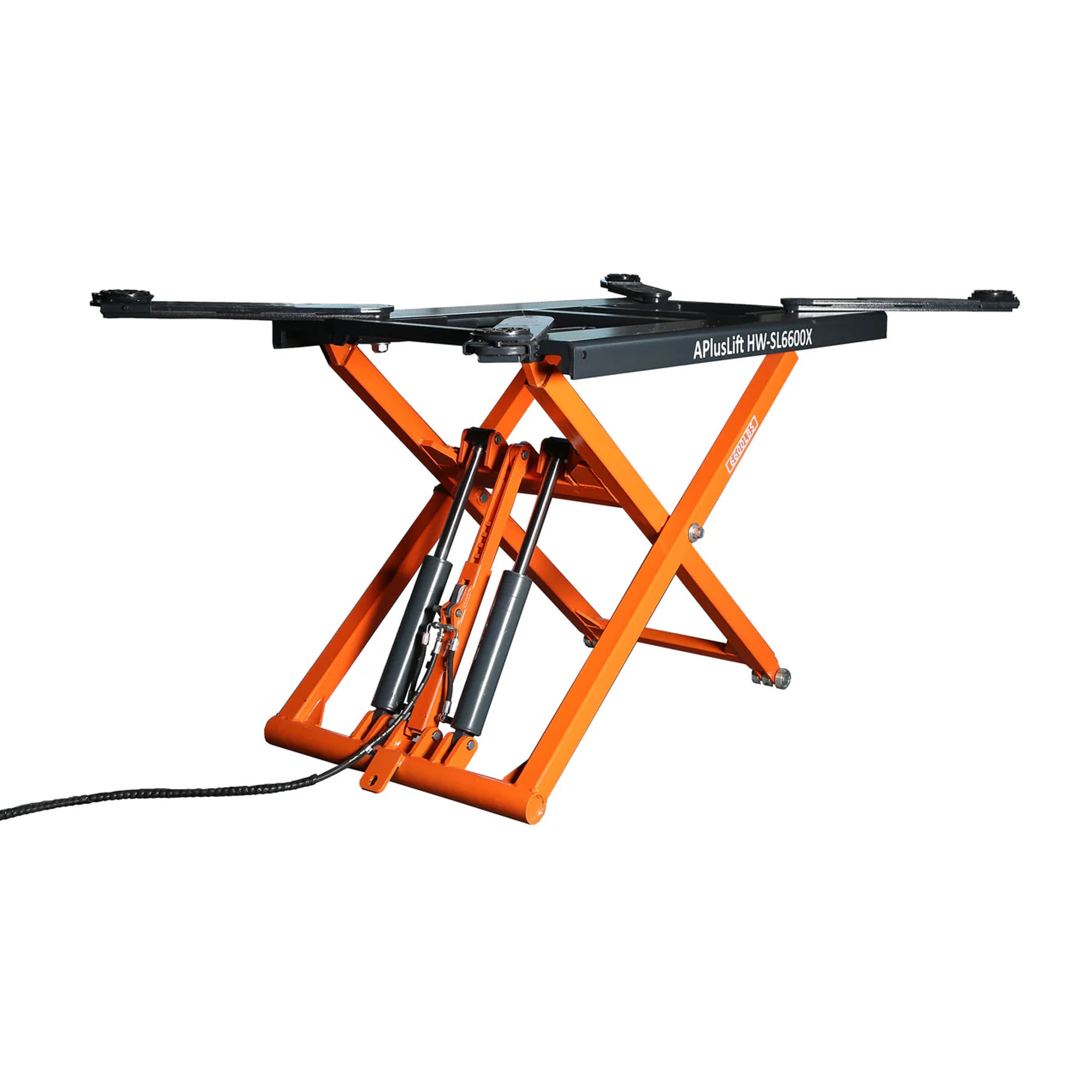 APlusLift 6,600LB Portable Mid-Rise Scissor Lift - HW-SL6600X